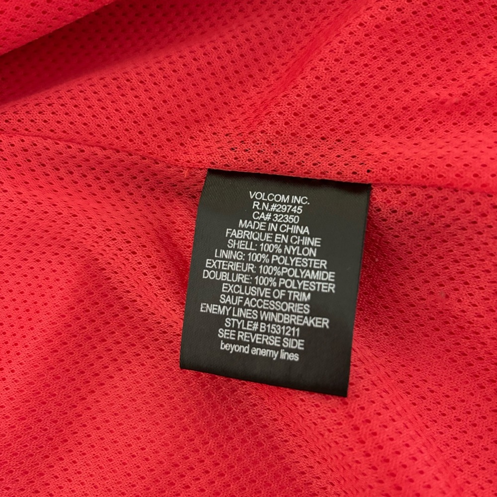 Volcom Enemy Lines Windbreaker, Women’s Size Xs/8 - image 5